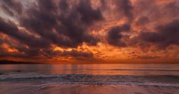 photo of beach at golden hour