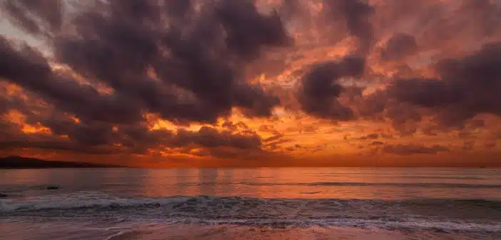 photo of beach at golden hour